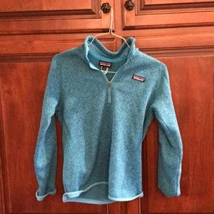 Patagonia blue quarter zip size small